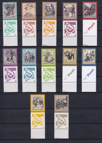 Österreich kpl. Serie Sagen + Legenden postfrisch mit Alongen #OS001