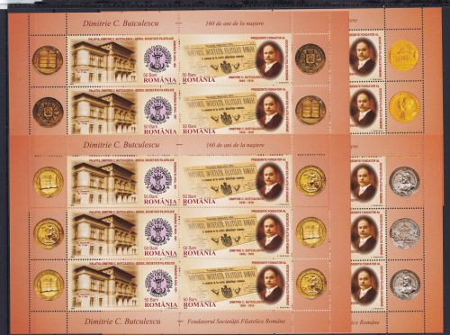 Rumänien 5996-5997 postfrisch als ZD-Bögen I-IV #OS037