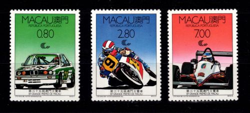 Macau 608-610 postfrisch Autorennen #OS099