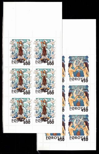 Färöer Markenheftchen mit 366-367 postfrisch Weihnachten #OS108