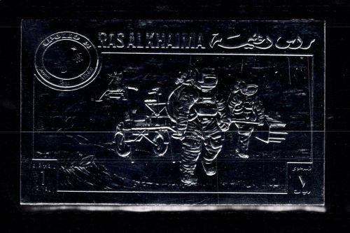 Ras al Khaima A 714 B postfrisch Raumfahrt, Silbermarke #OS126