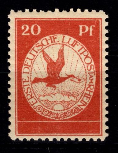 Deutsches Reich II Flugpost Rhein Main postfrisch #DDV17