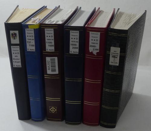 Österreich riesiges Dublettenlager in 6 Einsteckalben #MA392