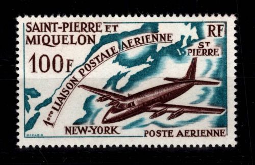 St. Pierre et Miquelon 407 postfrisch Motiv Flugzeuge #DCZ41