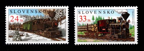 Slowenien 521-522 postfrisch Motiv Eisenbahn #DCZ59