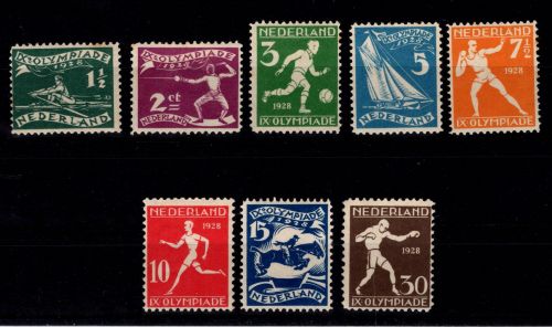 Niederlande 205-212 mit Falz Olympiade Niederlande 1928 #DCZ80
