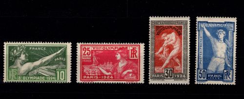 Frankreich 169-172 mit Falz Motiv Sport #DCZ82