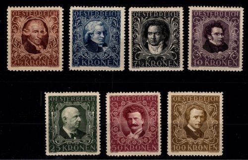 Österreich 418 B, 419 A- 424 A postfrisch #DDW76