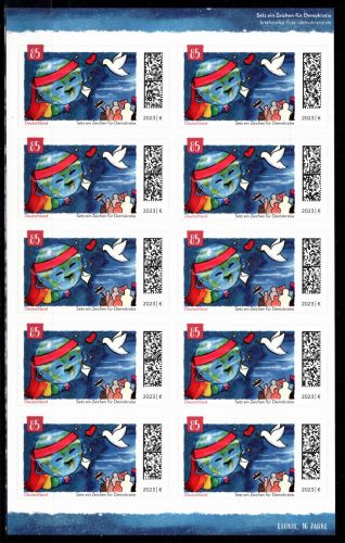 BRD Bund FB 127 postfrisch als Folienblatt #DDX06