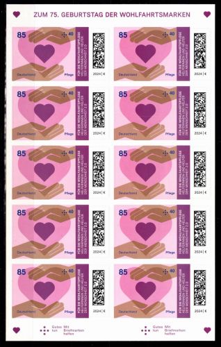 BRD Bund FB 134 postfrisch als Folienblatt #DDX11