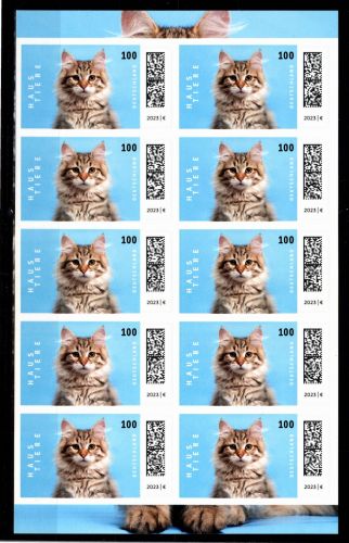 BRD Bund FB 124 postfrisch als Folienblatt #DDX20