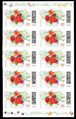 BRD Bund FB 126 postfrisch als Folienblatt #DDX27