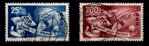 Saarland 297-298 gestempelt