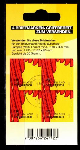 Österreich 3315 gestempelt Folienblatt #DDY92