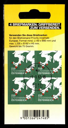 Österreich 3317 gestempelt Folienblatt #DDY94