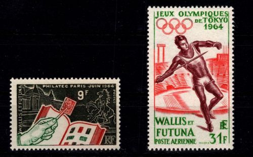 Wallis & Futuna 204-205 postfrisch Jahrgang 1964 #DCO88