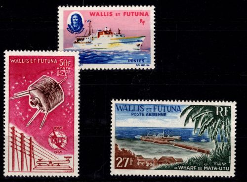 Wallis & Futuna 206-208 postfrisch Jahrgang 1965 #DCO89