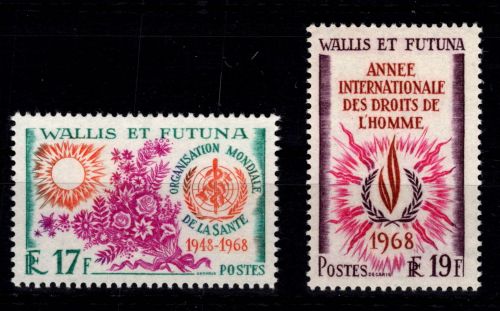Wallis & Futuna 217-218 postfrisch Jahrgang 1968 #DCO92