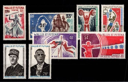 Wallis & Futuna 228-235 postfrisch Jahrgang 1971 #DCO95