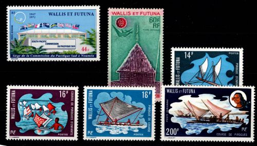 Wallis & Futuna 236-241 postfrisch Jahrgang 1972 #DCO96