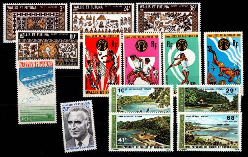 Wallis & Futuna 260-273 postfrisch Jahrgang 1975 #DCO99