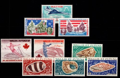 Wallis & Futuna 274-282 postfrisch Jahrgang 1976 #DCP00