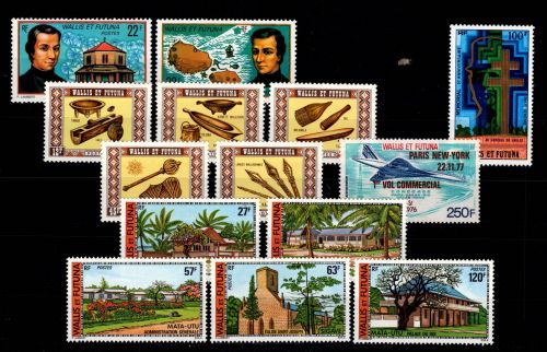 Wallis & Futuna 283-296 postfrisch Jahrgang 1977 #DCP01