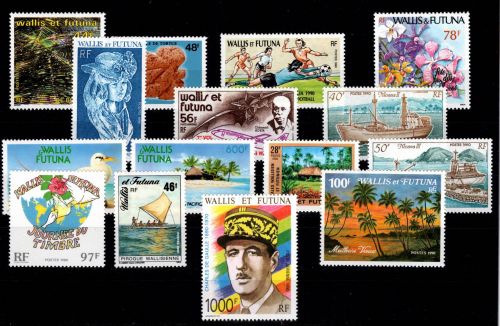 Wallis & Futuna 574-588 postfrisch Jahrgang 1990 #DCP02