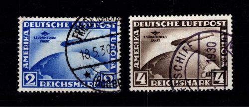 Deutsches Reich 438-439 gestempelt geprüft Schlegel BPP #DDB48
