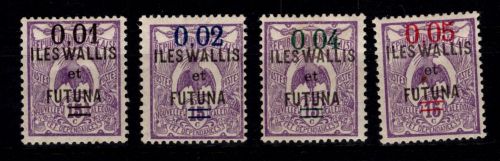 Wallis & Futuna 29-32 mit Falz #DDB90