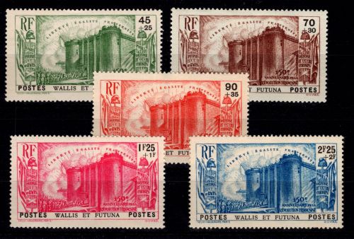 Wallis & Futuna 82-86 mit Falz #DDB96