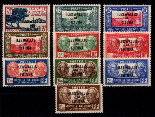Wallis & Futuna 87-96 mit Falz #DDB97
