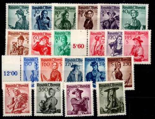 Österreich ex 894 II-980 II postfrisch weißes Papier #DDZ17