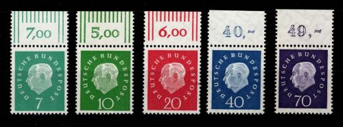 BRD 302-306 OR postfrisch leicht gefaltet #DDZ23