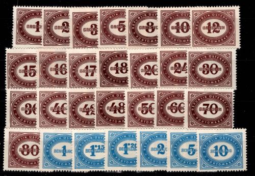 Österreich Portomarken 204-231 postfrisch #DDZ25