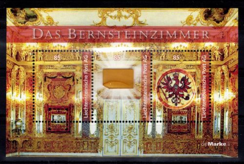 Liechtensteinische Post AG Bersteinzimmerblock postfrisch a.d. Jahr 2022 #DDZ27
