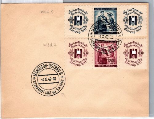 Böhmen und Mähren 53, 54 als Zdr. W Zd 3, W Zd 7 #DEB38