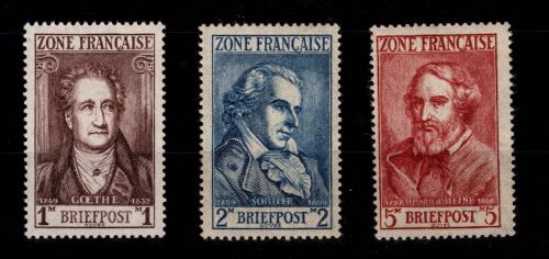 Französische Zone Allg. Ausgabe 11-13 postfrisch #DEB72