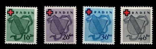 Französische Zone Baden 42 A- 45 A postfrisch