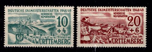 Französische Zone Württemberg 38-39 postfrisch #DEB91