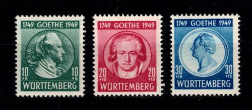 Französische Zone Württemberg 44-46 postfrisch #DEB92