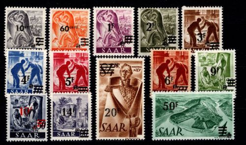 Saarland 226-238 postfrisch #DEB98
