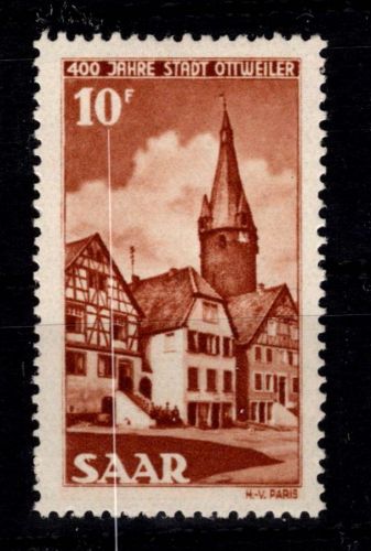 Saarland 296 postfrisch #DEC01