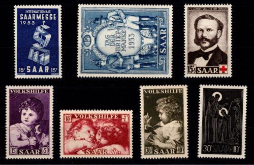 Saarland Jahrgang 1953 postfrisch #DEC06