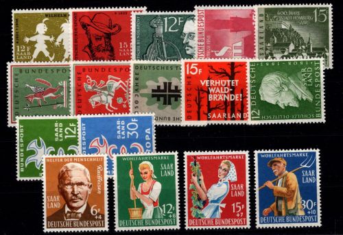 Saarland Jahrgang 1958 postfrisch #DEC13