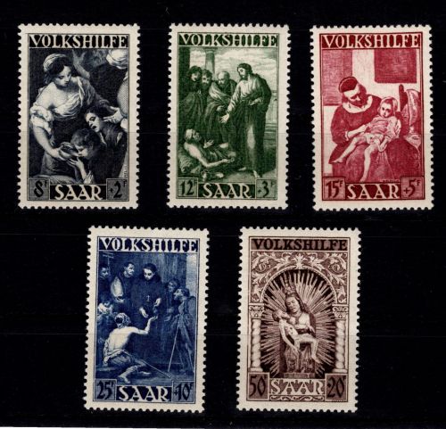 Saarland 267-271 postfrisch #DEC17