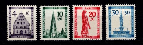 Französische Zone Baden 38 A- 41 A postfrisch