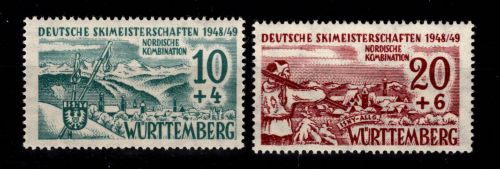 Fr. Zone Württemberg 38y-39y postfrisch #DEC33