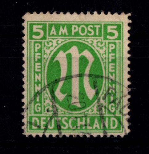 Alliierte Besetzung Bizone 12 G II gestempelt gepr. Hettler BPP #DEC72