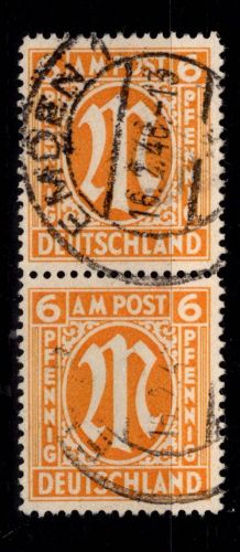 Alliierte Besetzung Bizone 13 A z I gestempelt gepr. Hettler BPP #DEC82